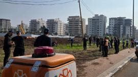 Escena de atropellamiento y apuñalamiento en Israel 