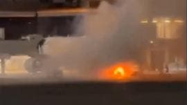 Incendio en avión de Latam en aeropuerto de Brasil