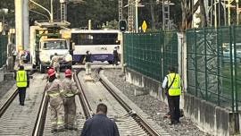 Derivado de esta falla, el servicio quedó suspendido de manera total en el tramo afectado