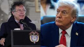 Donald Trump y Gustavo Petro 