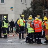 Al menos 3 muertos dejó el estallido en un edificio de Madrid (EFE)