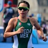 Lizeth Rueda Santos llegó en el sitio 30 en el triatlón individual femenil (Mexsport)
