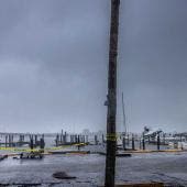 Así se percibe la costa oeste de Florida ante el eminente impacto de 'Milton' (EFE)