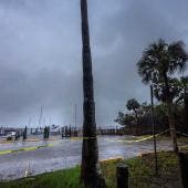 Así se percibe la costa oeste de Florida ante el eminente impacto de 'Milton' (EFE)