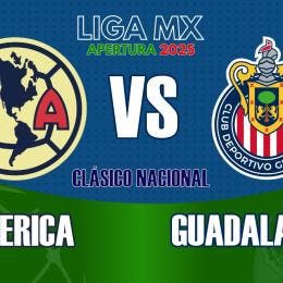 Actualmente, el América ocupa el segundo lugar del torneo con 17 puntos, mientras que Chivas atraviesa un mal momento con apenas 4 unidades en el sitio 16 de la tabla.