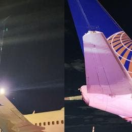 Dos aviones chocan en pista de NY