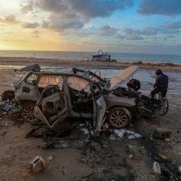 ataque con dron en Gaza 