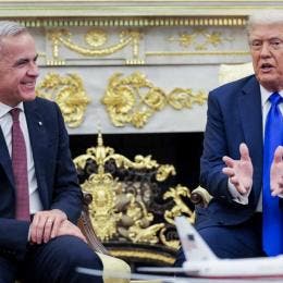 Mark Carney y Donald Trump 