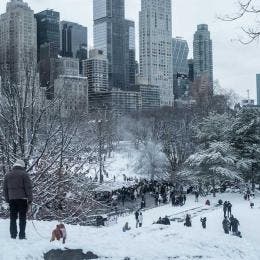 Nueva York bajo nieve
