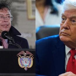 Donald Trump y Gustavo Petro 