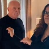 Anthony Hopkins y Salma Hayek