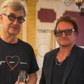 Wim Wenders y Bono, de U2.