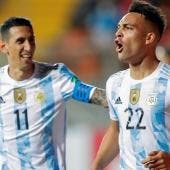 Ángel di María y Lautaro Martínez dan victoria a Argentina sobre Chile