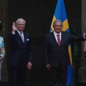 Visita de Estado rey Carlos XVI Gustavo y reina Silvia Suecia 