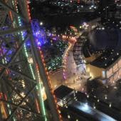 Parque Aztlán de noche