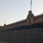 vallas Palacio Nacional proteger mujeres policias Sheinbaum
