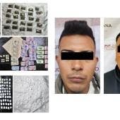 Aseguran más de 400 dosis de drogas y detienen a dos en cateos en Iztacalco