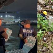 Huracán Erick en Oaxaca Marina reparte ayuda humanitaria y limpia vialidades
