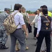 Sheinbaum sobrevuela zonas afectadas por paso de huracán ‘Erick’ en Oaxaca