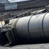 cierre total Mexico-Pachuca vuelca pipa combustible