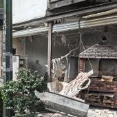 Tras la explosión, el local quedó totalmente destruído.