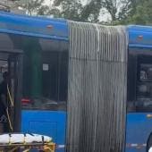siete heridos choque Trolebus colonia Obrera