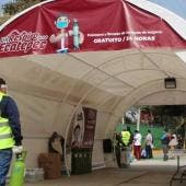 En ese espacio el gobierno municipal instaló un centro de apoyo del programa “Un Respiro por Ecatepec”