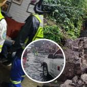 Rayo impacta automóvil en Tlalpan; tres personas con crisis nerviosa