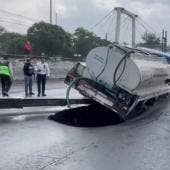 se hunde pipa agua Calzada Zaragoza
