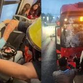 Paramédicos valoraron a los 12 lesionados, de los cuales dos fueron trasladados a hospitales.