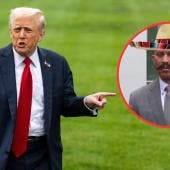 Donald Trump y el líder demócrata Hakeem Jeffries