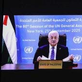 Mahmoud Abbasm ante la ONU