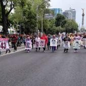 La marcha provocó afectaciones al transporte público.