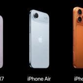 Nuevos modelos de iphone durante la presentación del evento de apple