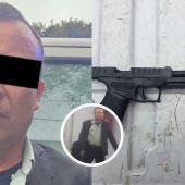 Tras un operativo de búsqueda, policías de la SSC localizaron al sospechoso, quien aún portaba el arma
