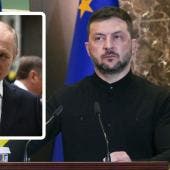  Volodímir Zelenski y Vladímir Putin