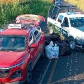 camioneta robada con 200 kilos de marihuana 