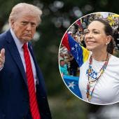 Donald Trump y  María Corina Machado 