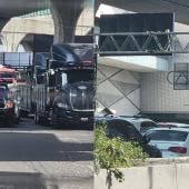 El incidente mantiene afectada la circulación en dirección a Naucalpan y Polanco, con largas filas de vehículos que se extienden varios kilómetros.