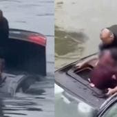hombre salva a otro