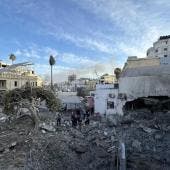 Hospital al Ahli en la ciudad de Gaza