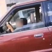 Niño de 10 años manejando