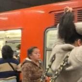suspenden servicio Linea 3 Metro personas vias.jpg