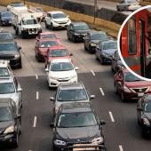 La trabe, de 24 metros de longitud y un peso aproximado de 110 toneladas, será reinstalada en su posición original con apoyo de dos grúas de alto tonelaje. 