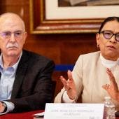 Julio Berdegué y Rosa Icela Rodríguez