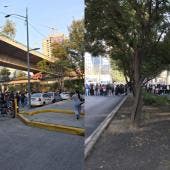 El grupo de jóvenes colocó mantas y realizó consignas para denunciar la falta de respuesta de las autoridades académicas ante sus demandas.