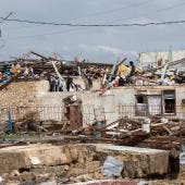 Casas destruidas por el huracán Melissa en Black River, Jamaica