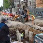 El hallazgo se registró frente al Ex Templo de San Antonio Abad