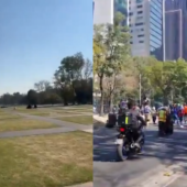 Pese a la amplia difusión que la convocatoria había tenido días previos, hasta el momento no se registró la llegada masiva de contingentes.