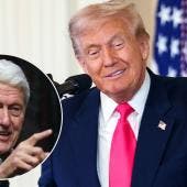Donald Trump y Bill Clinton 